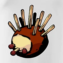 Gaštanový ježko - prsník