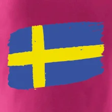 Švédsko vlajka štetkou