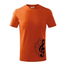 Husľový kľúč a noty