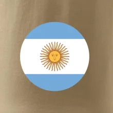 Argentína vlajka guľatá