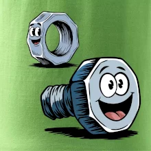 Parové tričko - Skrutka a matka