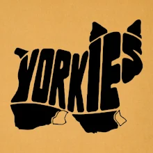 Yorkšírský teriér - Yorkie - Nápis v tele Yorkšírský teriér - Yorkie - Nápis v tele