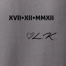 Dátum výročia a iniciály