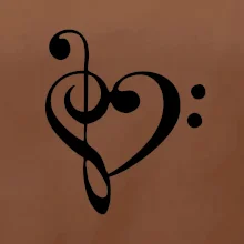 Husľový kľúč srdce Husľový kľúč srdce