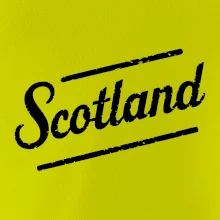 Scotland Vintage nápis Scotland Vintage nápis