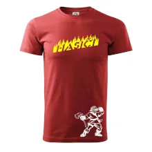 Hasič stojaci - nápis hasiči - Veľký nápis na chrbte