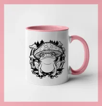 Goblincore čierna hubožaba