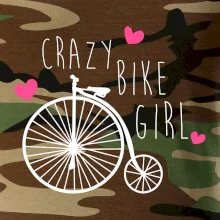 Crazy bike girl