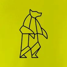 Geometria ľadový medveď stojaci