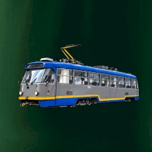 T3R SLF modrošedá kresba fixem