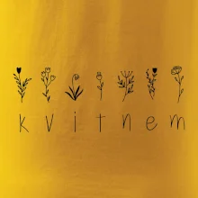 Kvitnem - Nápis s kvetinami