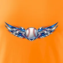 Baseballový míček s kovovými křídly