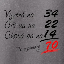 Vyzerá, cíti sa, chová sa - 70 rokov
