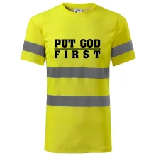 Put God first hrubý nápis Put God first hrubý nápis