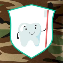 Zúbok na prsníku - zubná kefka