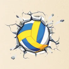 Volejbal lopta v triku Volejbal lopta v triku