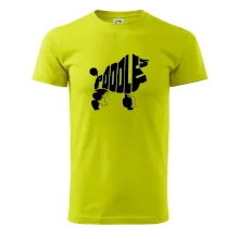 Pudel - nápis v tele Pudel - nápis v tele