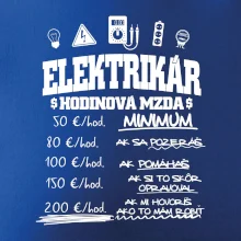 Hodinová mzda elektrikár