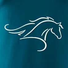 Kôň - bežiaci silueta hlavy