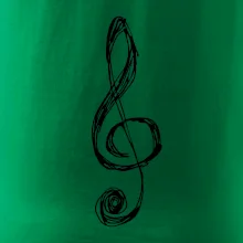 Husľový kľúč kreslený Husľový kľúč kreslený