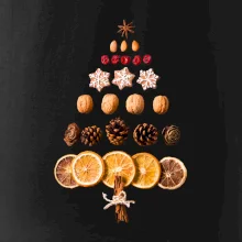 Vianočný stromček zo sušených plodov