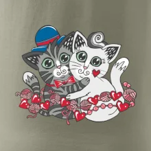 Mačky v objatí (Pecka design)