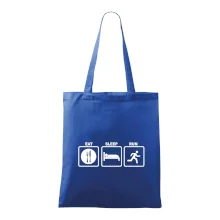 Eat sleep run štvorce