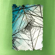 Farebné nebo - stožiare vysokého napätia