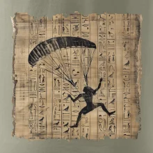 Egyptské hieroglyfy paraglide