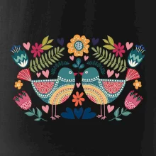 Folklór - dva farebné vtáčiky