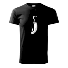 Tučniak čiernobiely z boku