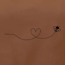 Dráha letu včely - srdce Dráha letu včely - srdce