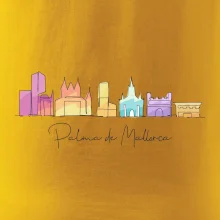 Mallorca - Siluety pamiatok - farebné