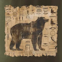 Egyptské hieroglyfy medveď