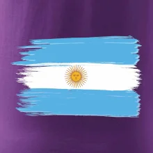 Argentína vlajka kreslená štetkou