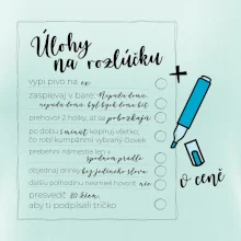Tričko na rozlúčku s úlohami pre ženícha - lineárne