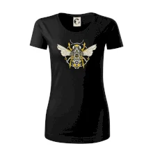 Steampunk včela farebná