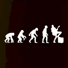 Evolúcia gitarista - noha na kombe