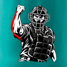 Baseballový rozhodčí signalizuje strike