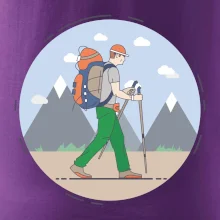 Farebný párový motív na hory