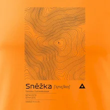 Snežka - vrstevnice v obdĺžniku