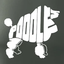 Pudel - nápis v tele Pudel - nápis v tele