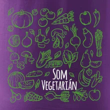 Som vegetarián - zelenina vo štvorci