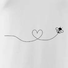 Dráha letu včely - srdce