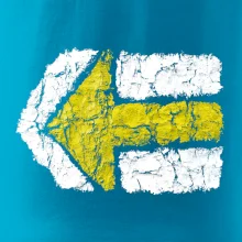 Párová turistická značka žlutá Párová turistická značka žlutá