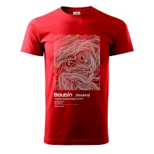 Boubín - vrstevnice v obdĺžniku