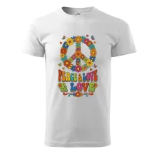 Peace and love - na výšku s květy