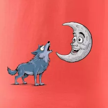 Parové tričko - Vlk a mesiac