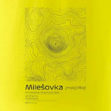 Milešovka - vrstevnice v obdĺžniku