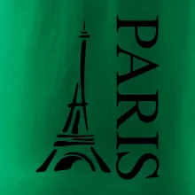 Paris nápis Eiffelovka na výšku